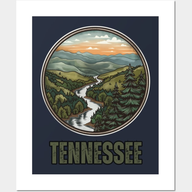 Tennessee State USA Wall Art by Mary_Momerwids